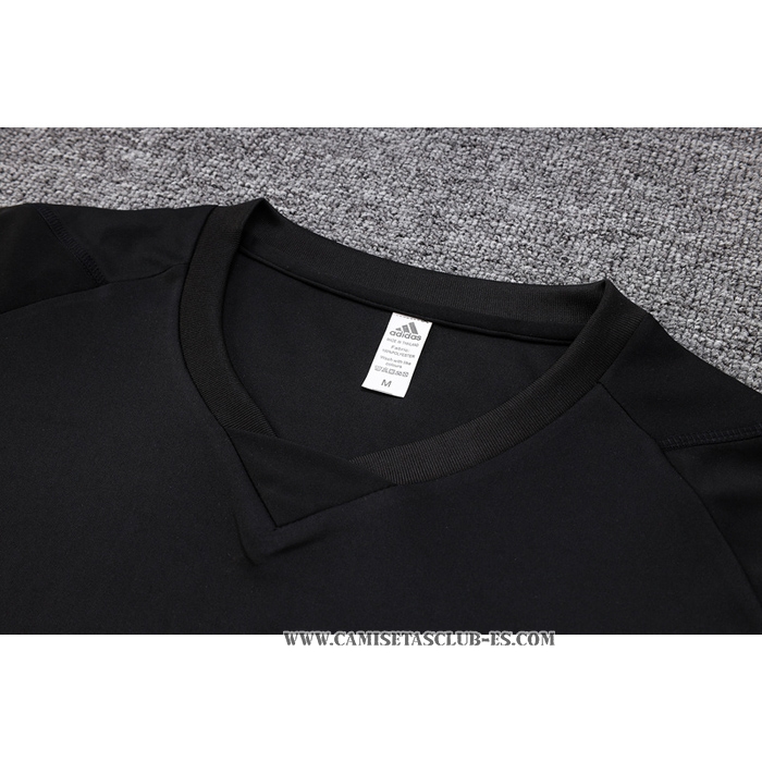 Chandal del Real Madrid 23-24 Manga Corta Negro - Pantalon Corto